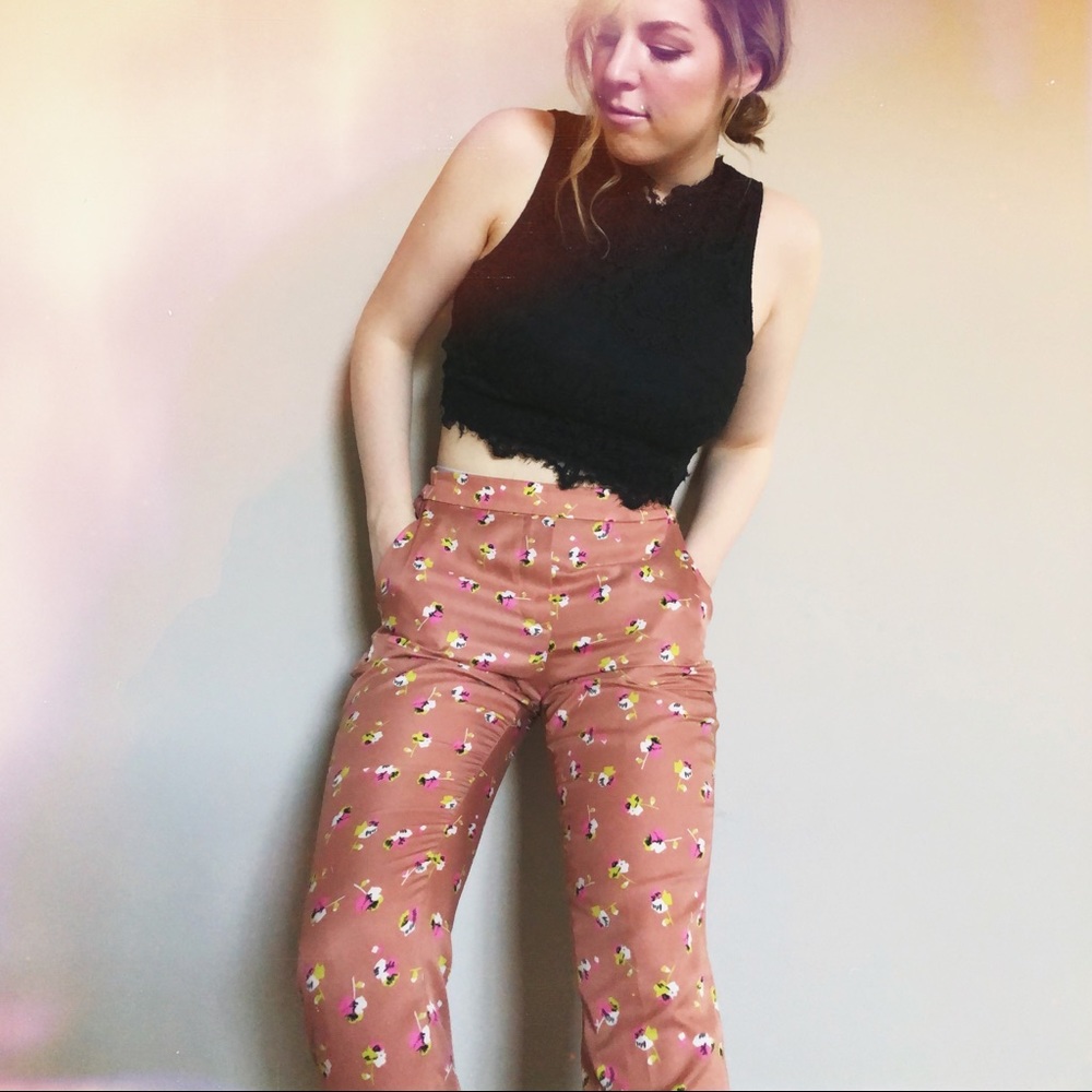 Jcrew Silk Pants 6